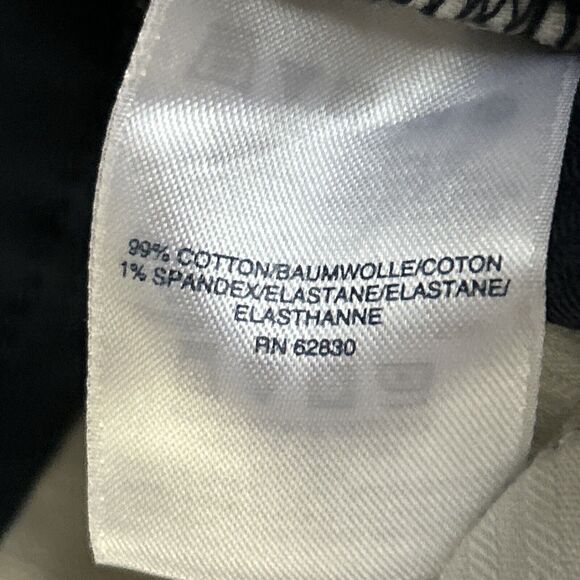 Lands' End Corduroy Cropped Wide‎ Leg Stretch Capri Pants-Dark Navy Blue-Size 12 - Picture 8 of 10